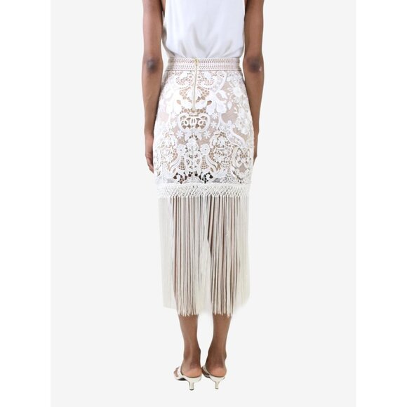 SELF-PORTRAIT | Looped Fringe Skirt - Picture 2 of 13